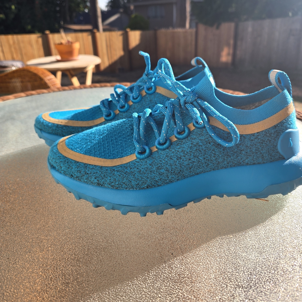 Blue and Yellow Sneakers